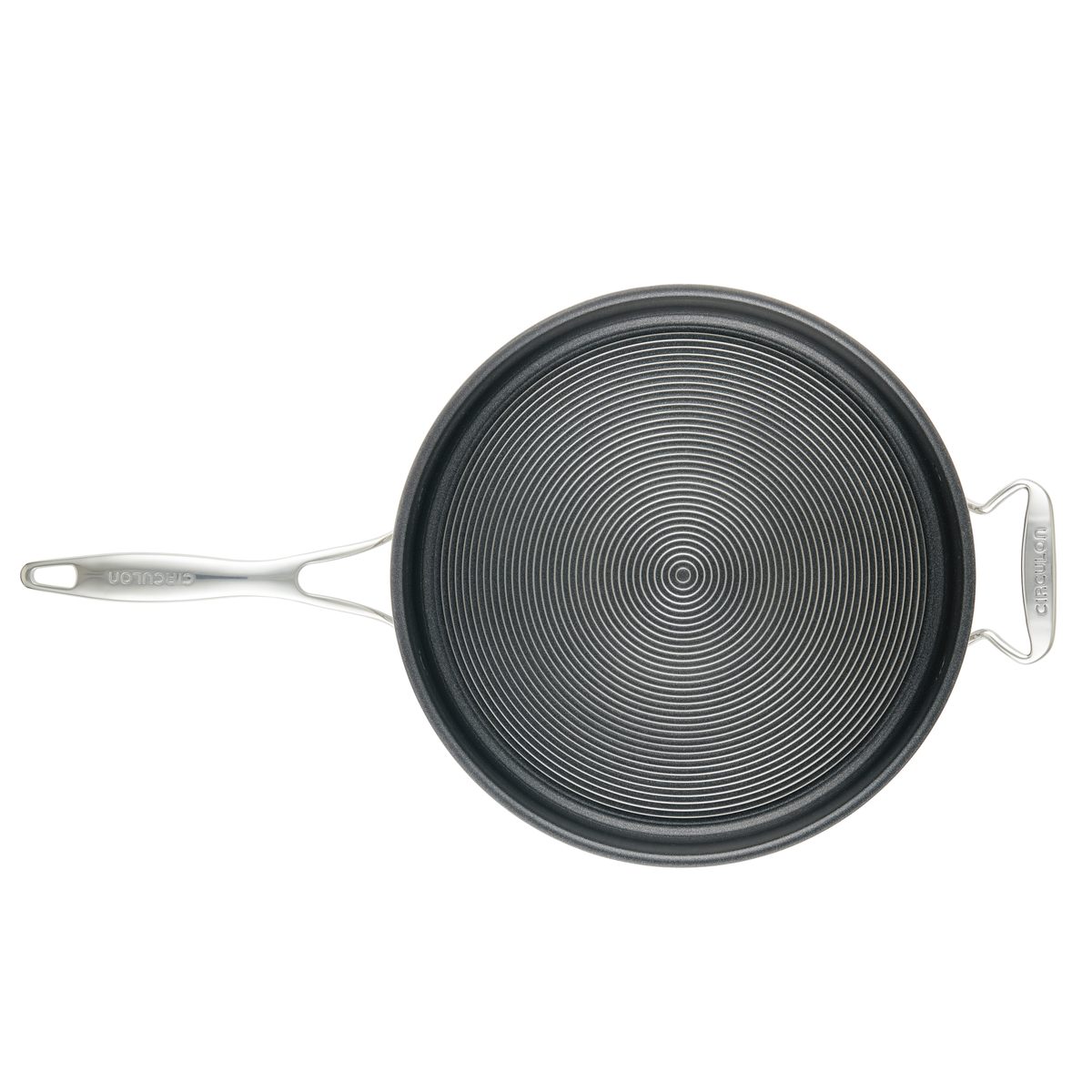 5 Quart Tri-Ply Clad Nonstick Saute w/Lid & Helper Handle
