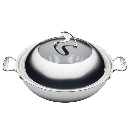 Wok mit Glass Lid und Hybrid SteelShield Technologie