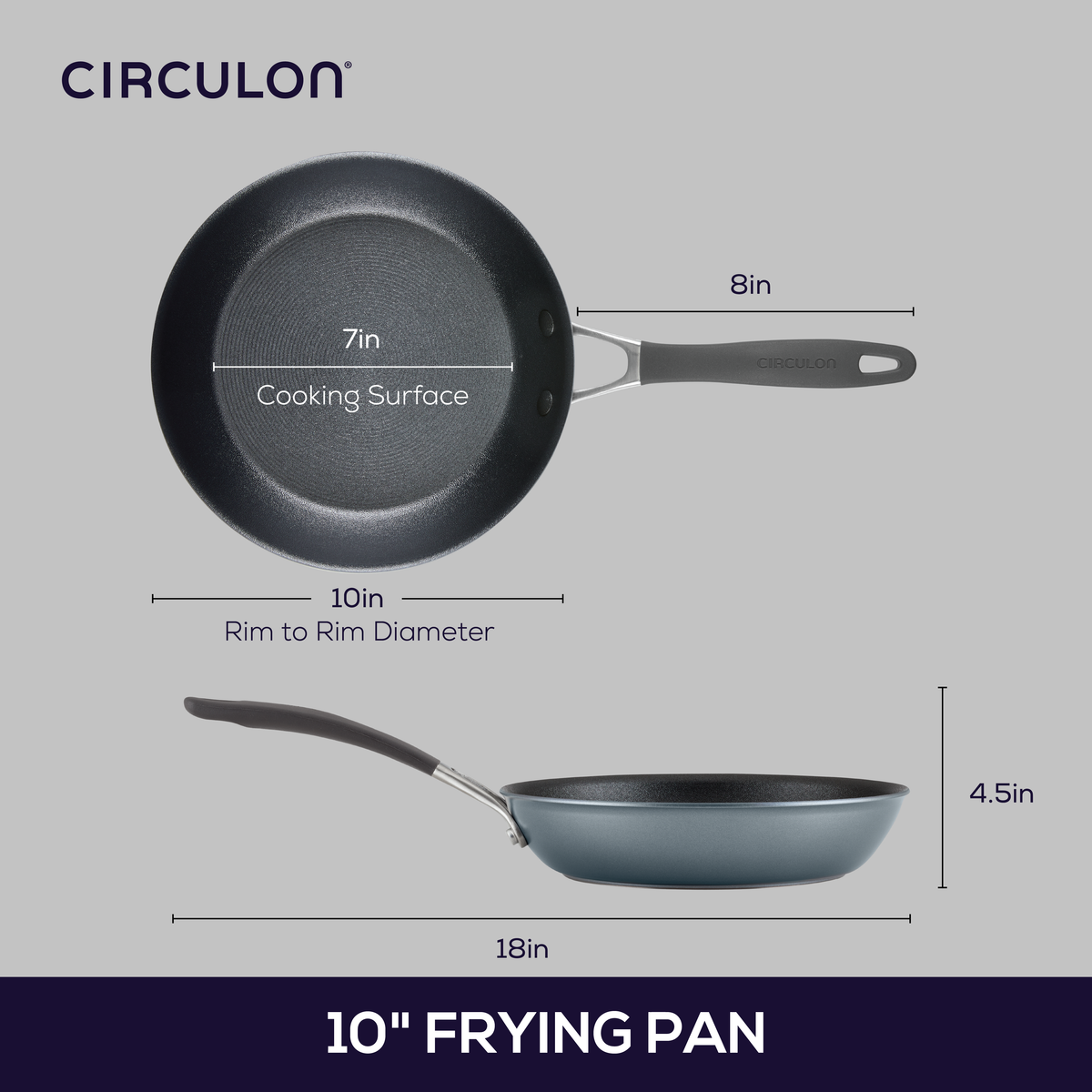 10-Zoll-Brötenpfanne: Nonstick ScratchDefenseTM