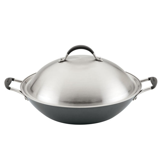 14-Zoll-A1 ScratchDefenseTM Nonstick Wok mit Lid