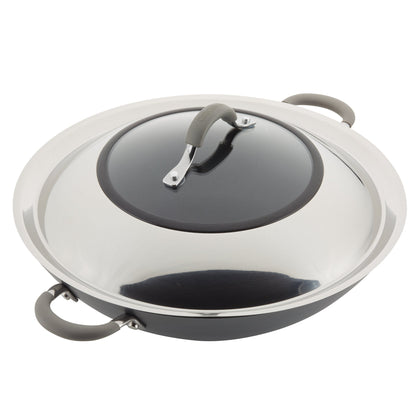 14-Zoll Wok: Nonstick mit Lid