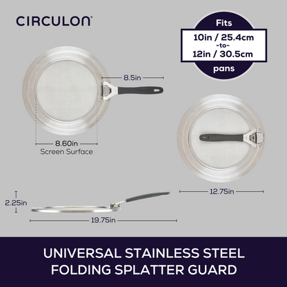Universal Stainless Steel Splatter Guard