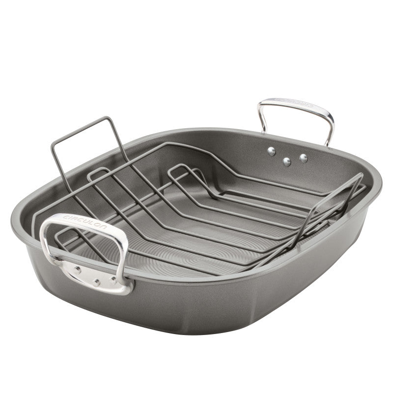 Nonstick 18-Zoll von 15-Zoll Oval Roaster mit Rack