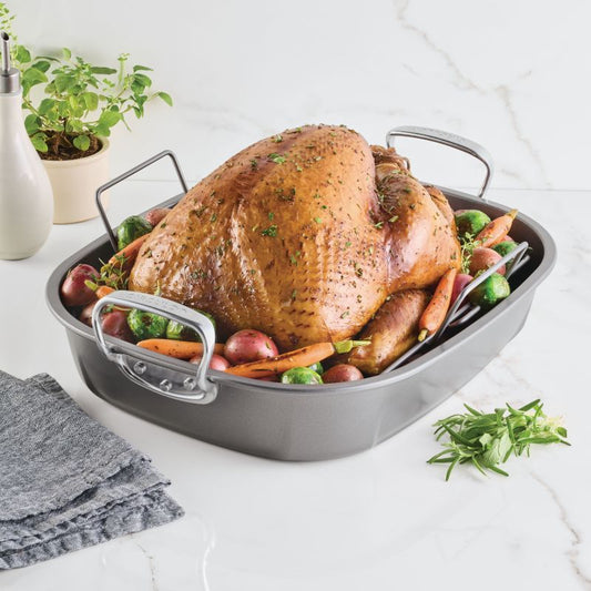 Nonstick 18-Zoll von 15-Zoll Oval Roaster mit Rack