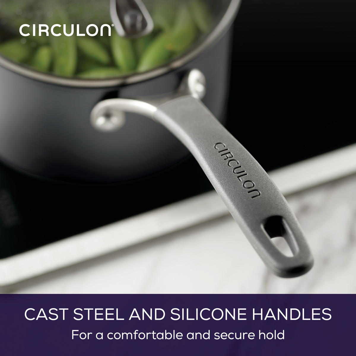 2-Quartal A1 ScratchDefenseTM Nonstick Sauce Pan mit Lid