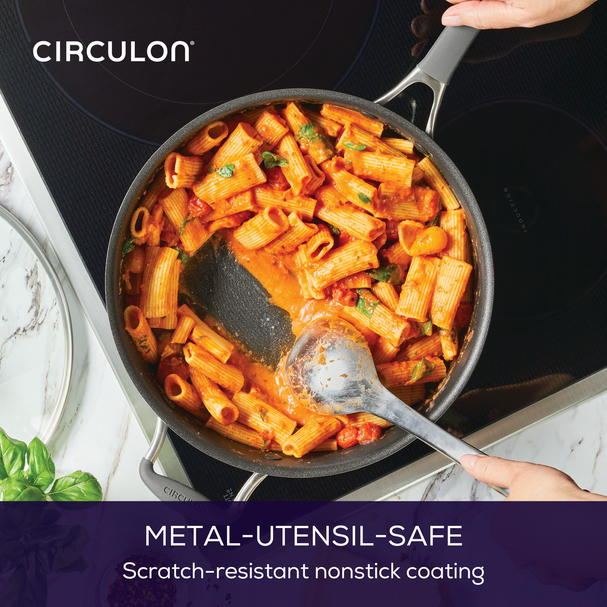 5-Quartal A1 ScratchDefenseTM Nonstick Saute Pan mit Lid