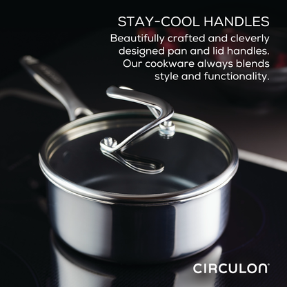 11-Stück-Clad Stainless Steel und Hybrid Nonstick Cookware Set