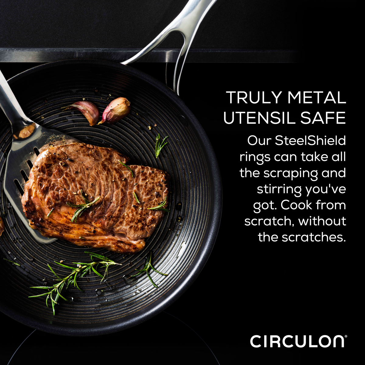 11-Stück-Clad Stainless Steel und Hybrid Nonstick Cookware Set