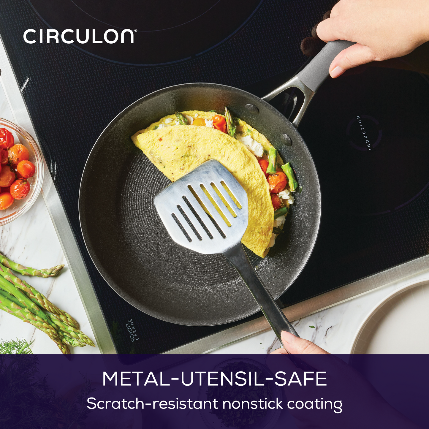 9-Stück A1 ScratchDefenseTM Nonstick-Kochgeschirr-Set