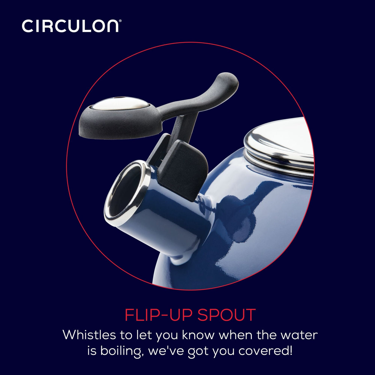 2-Quartal-Pfeifen Teakettle mit Flip-Up-Spout