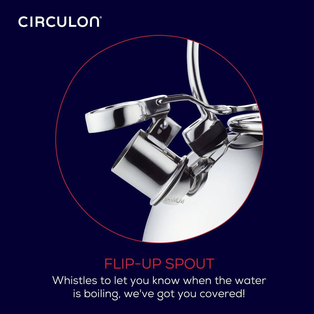 2.3-Quartal-Pfeifen Teakettle mit Flip-Up-Spout