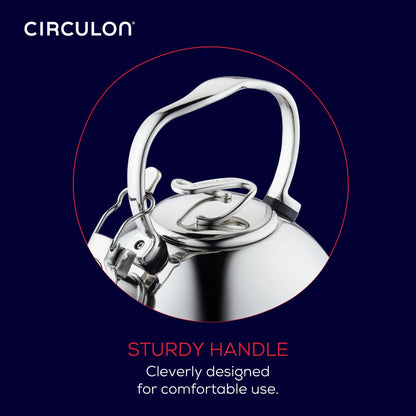 2.3-Quartal-Pfeifen Teakettle mit Flip-Up-Spout