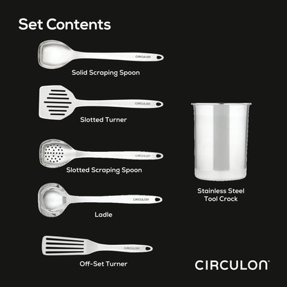 6-Stück-Tool und Crock Set