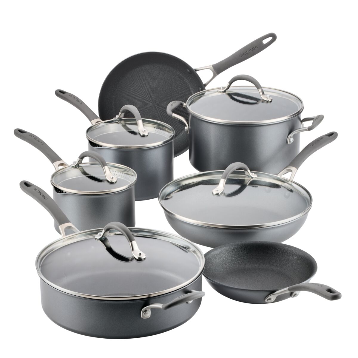 12-Piece ScratchDefenseTM Nonstick-Kochgeschirr-Set