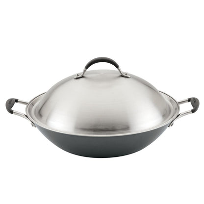 14-Zoll-A1 ScratchDefenseTM Nonstick Wok mit Lid