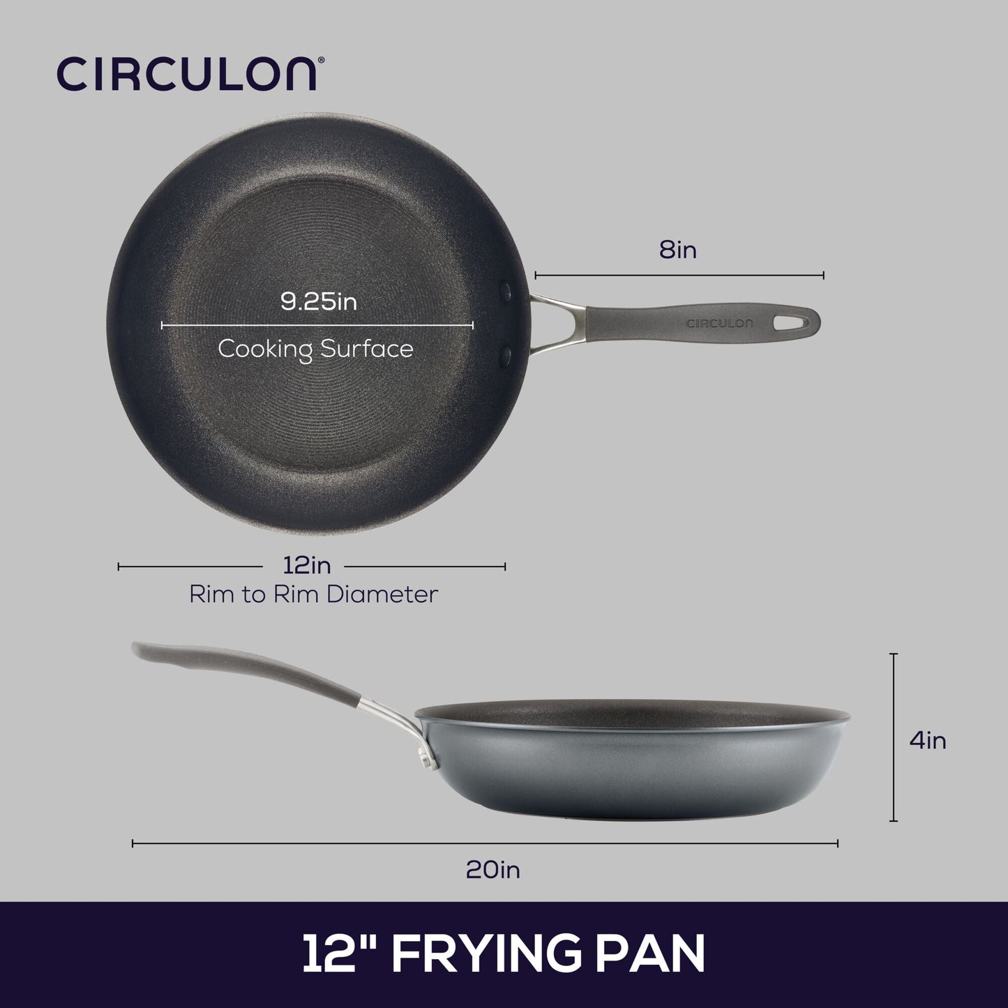 12-Zoll-Brötpfanne: ScratchDefenseTM Nonstick-Brötpfannen