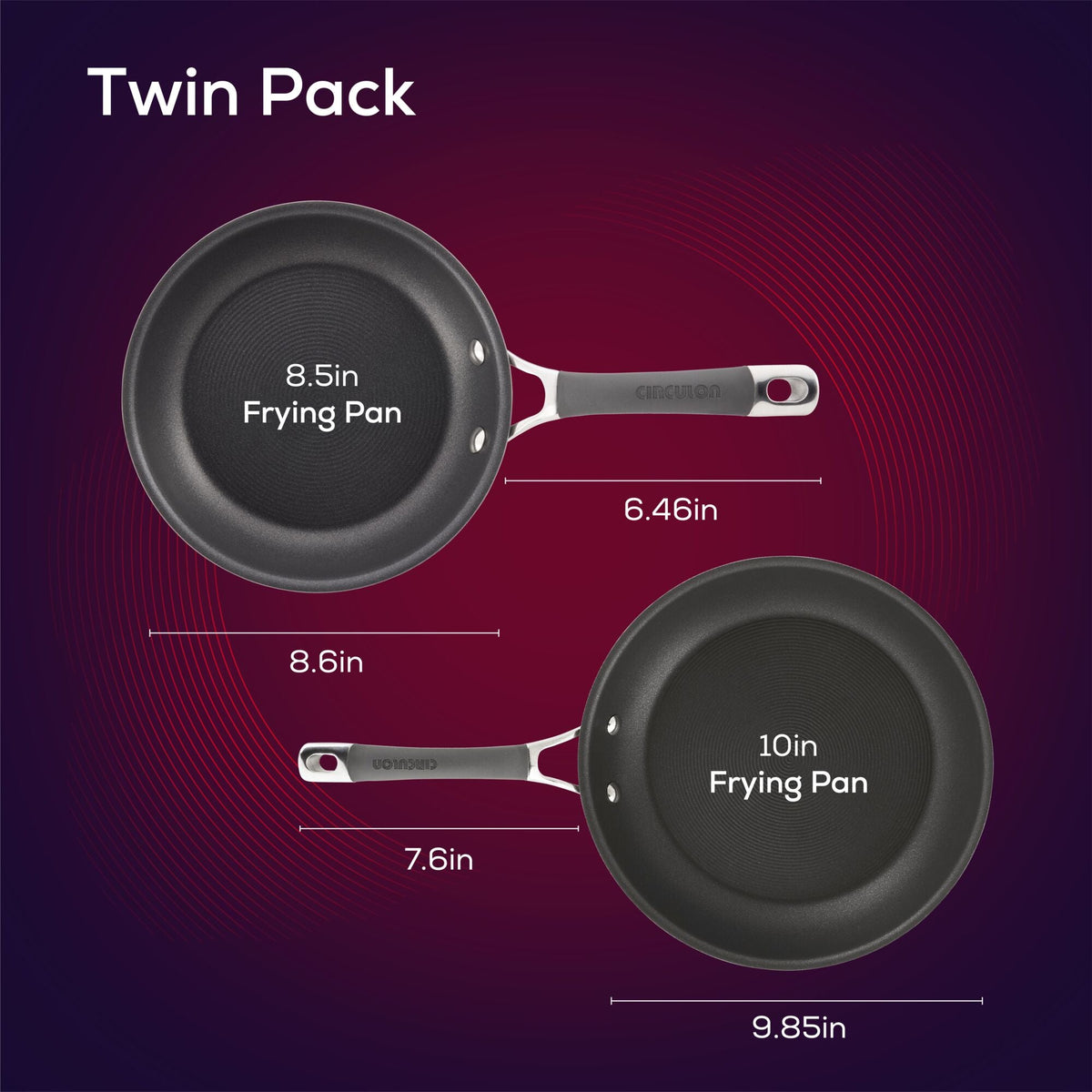 2-Piece Nonstick Frittierpfannenset
