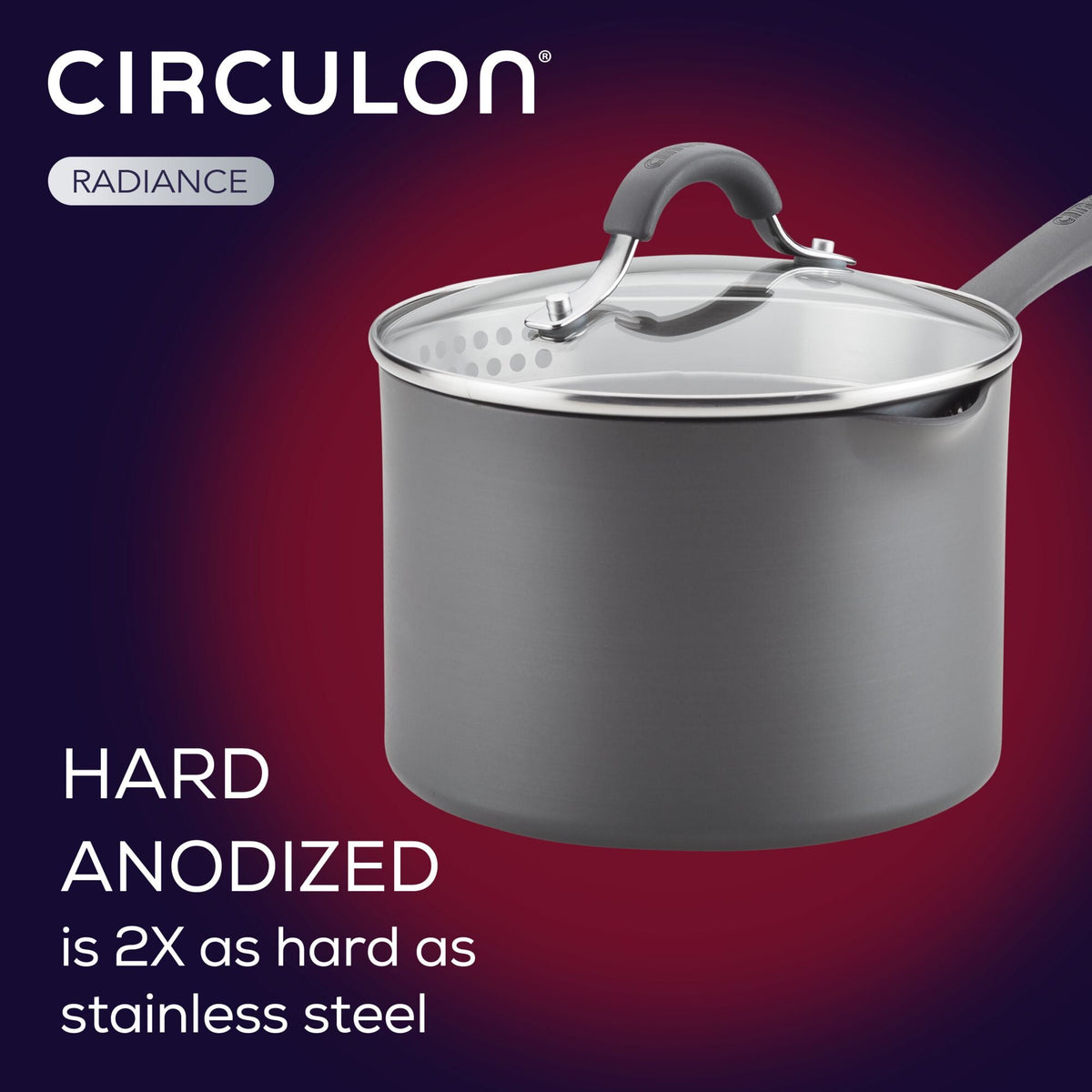 3-Quartär Nonstick-Straining Saucepan