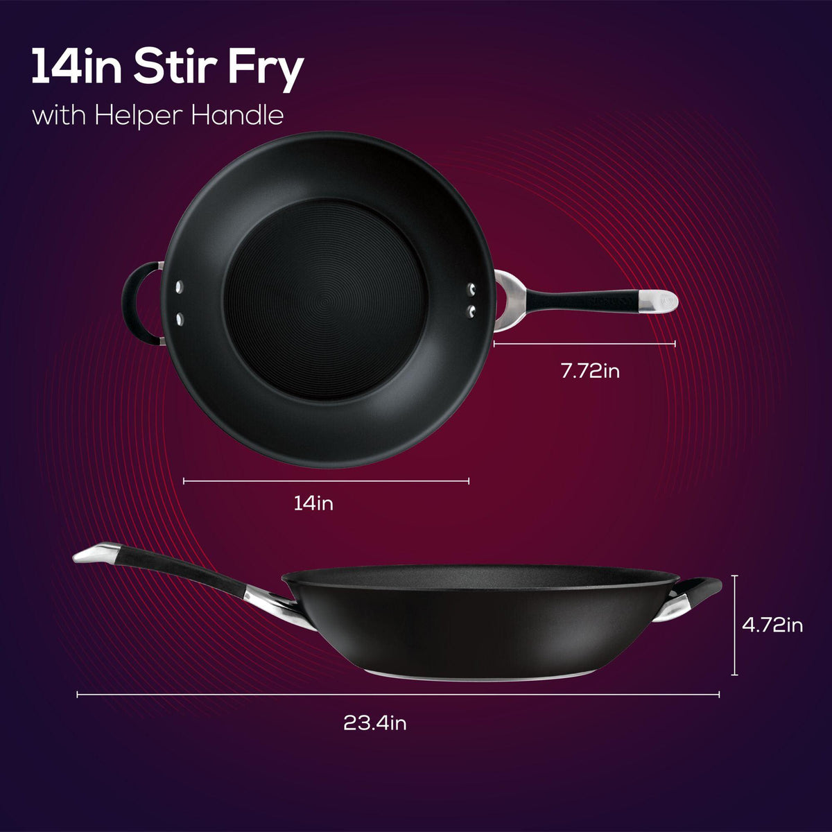 14 Zoll Nonstick Stir Fry