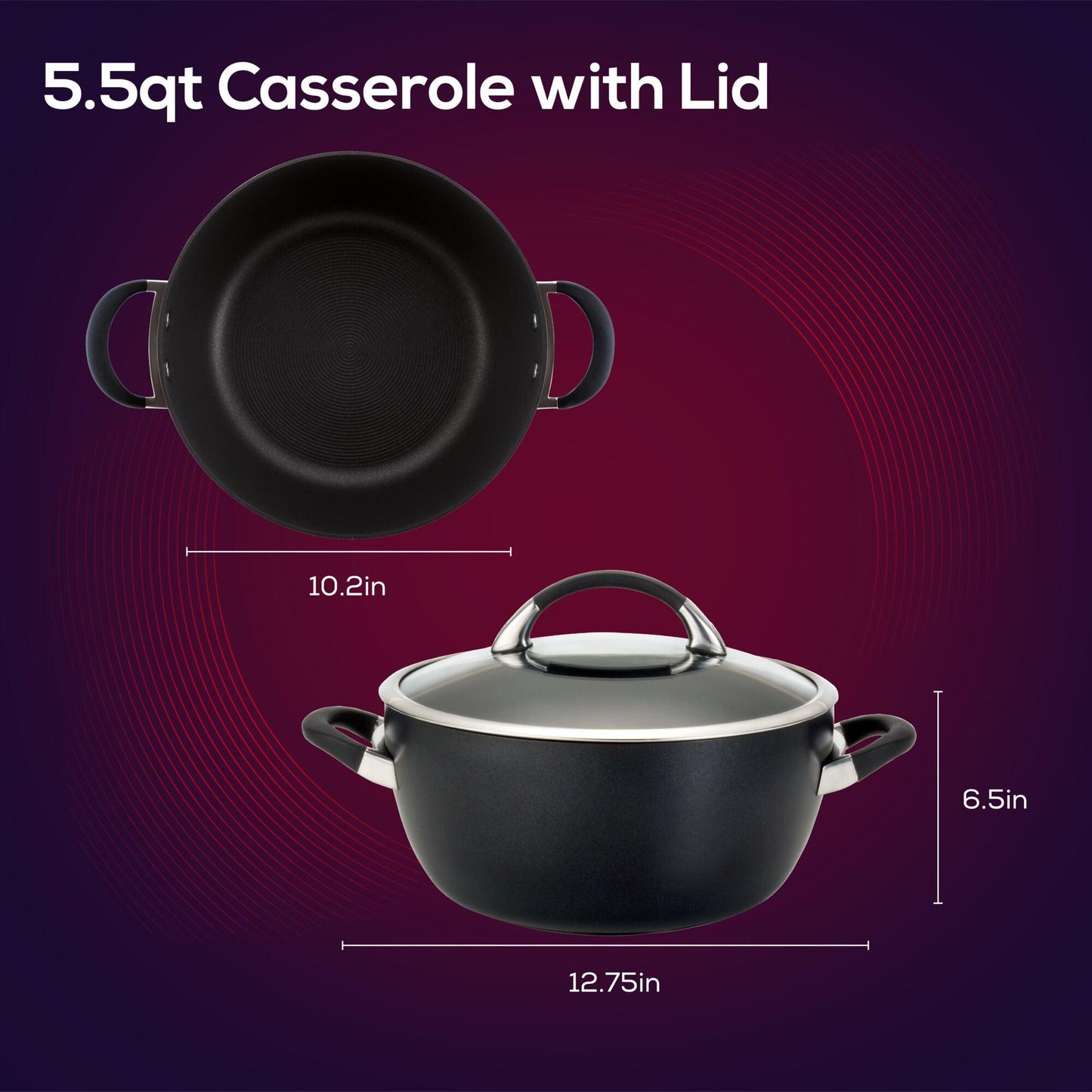 5.5-Quartal Nonstick Casserole