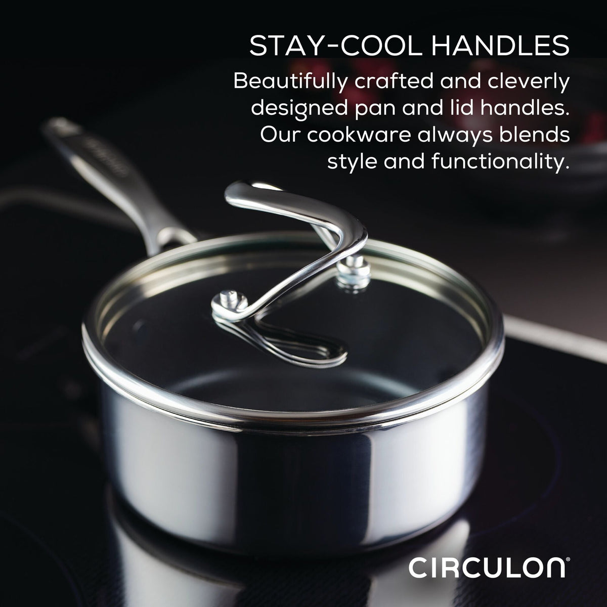 Wok mit Glass Lid und Hybrid SteelShield Technologie