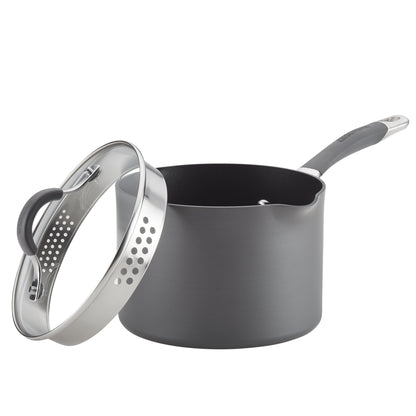 3-Quartär Nonstick-Straining Saucepan