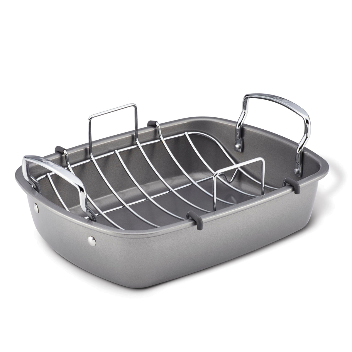 Röstpfanne mit Rack: Nonstick Roaster