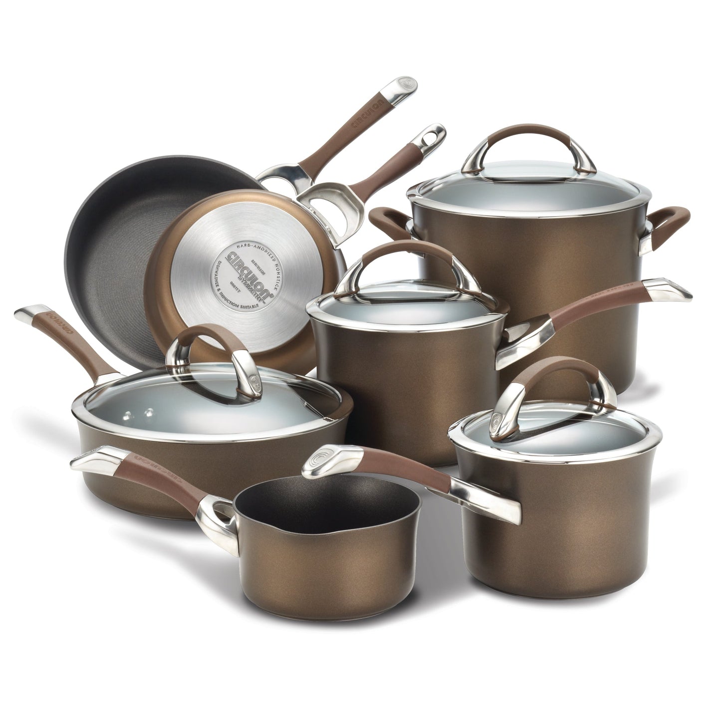 11-Stück-Kochgeschirr-Set: Nonstick & Hard-Anodized